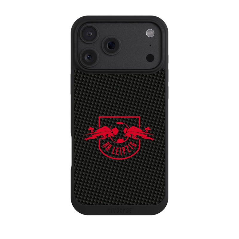 iPhone 18 Pro Max NIVOpure Rotes RB Leipzig Logo auf Carbonoptik