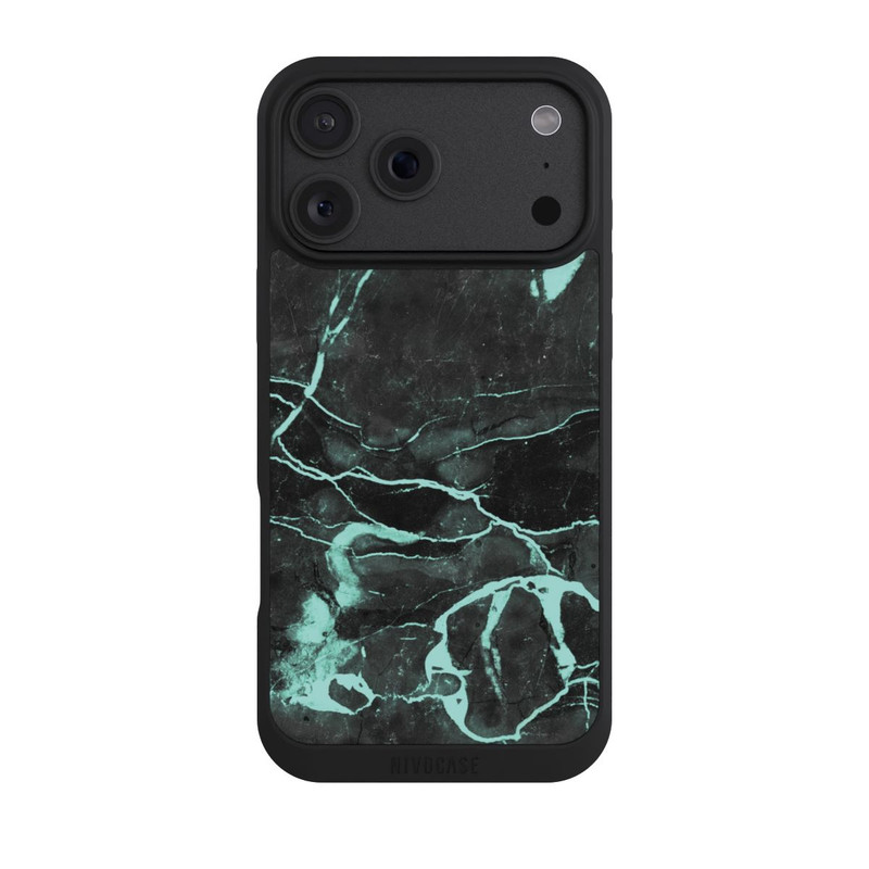iPhone 18 Pro Max NIVOpure Marbre gris et bleu