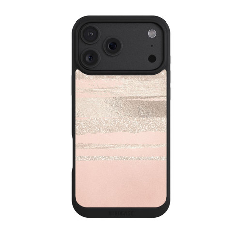 Apple iPhone 18 Pro Max NIVOpure Glitzerschichten (Rosé/Silver) Glitterlook