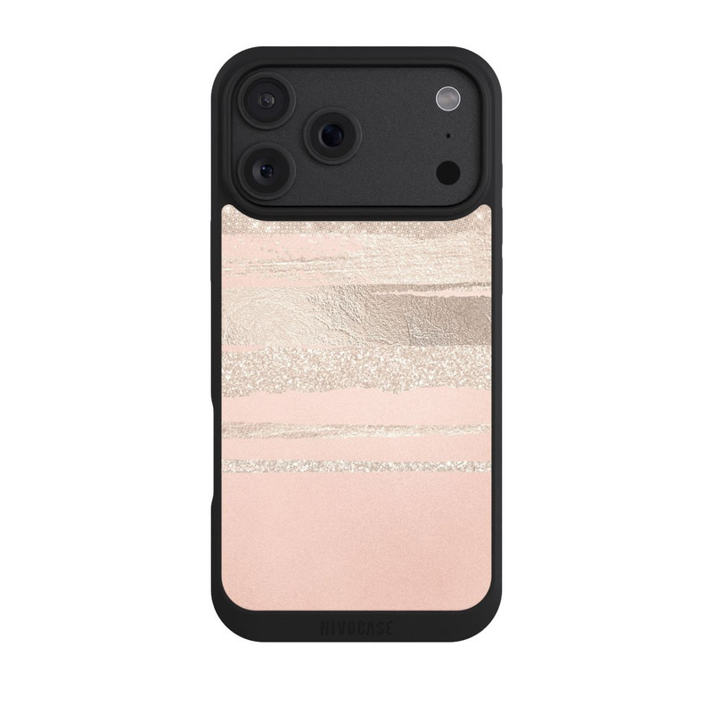 iPhone 18 Pro Max NIVOpure Glitzerschichten (Rosé/Silver) Glitterlook