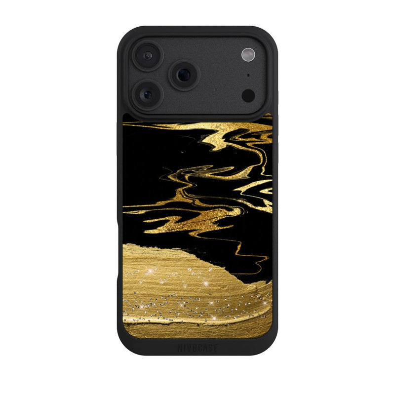 iPhone 18 Pro Max NIVOpure Veines d'aspect doré en marbre