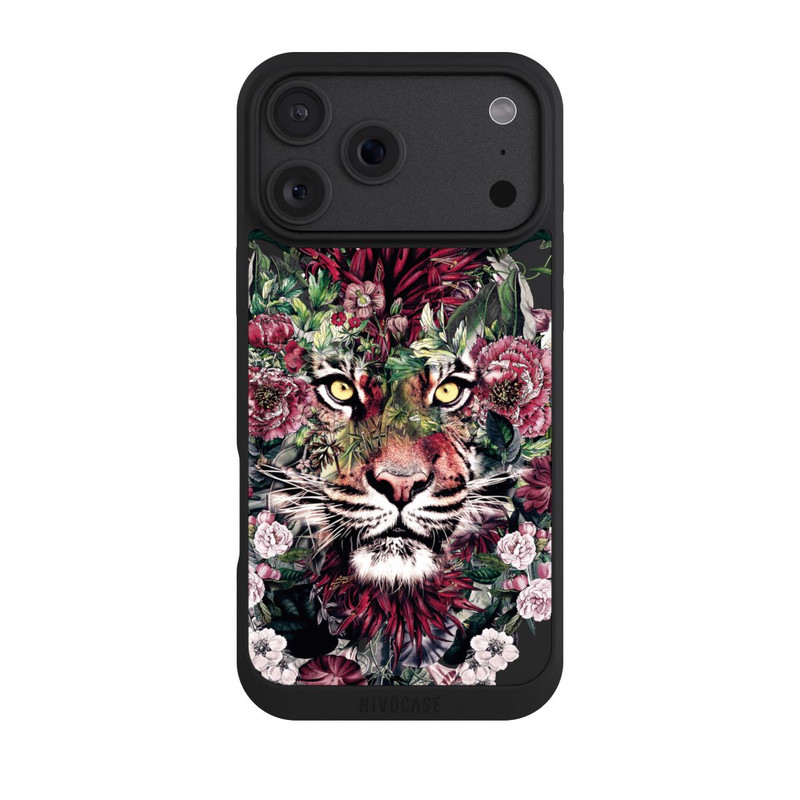 iPhone 18 Pro Max NIVOpure Tigre floral sans fond
