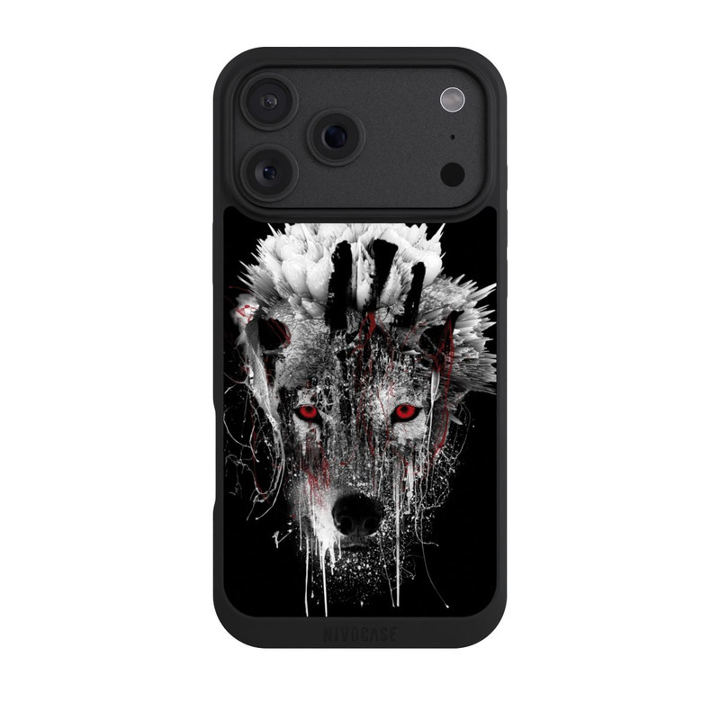 iPhone 18 Pro Max NIVOpure Loup aux yeux rouges