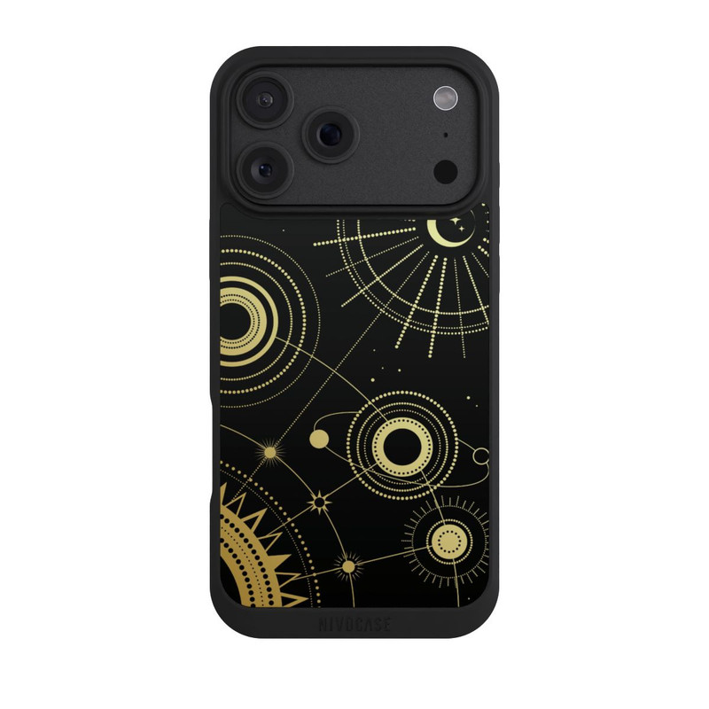 iPhone 18 Pro Max NIVOpure Le noir et l'or semblent abstraits