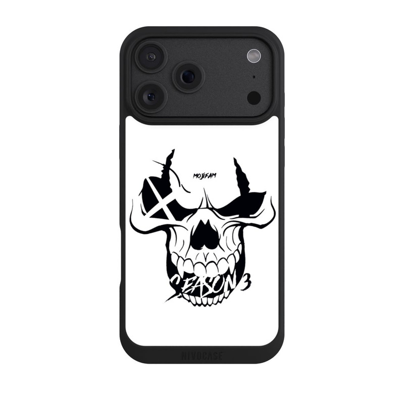 iPhone 18 Pro Max NIVOpure Schädel Weiß/Schwarz