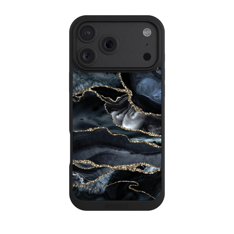 iPhone 18 Pro Max NIVOpure Or marbré foncé Aspect pailleté
