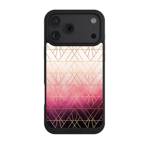 Apple iPhone 18 Pro Max NIVOpure Pink Ombre Dreiecke Golddruck