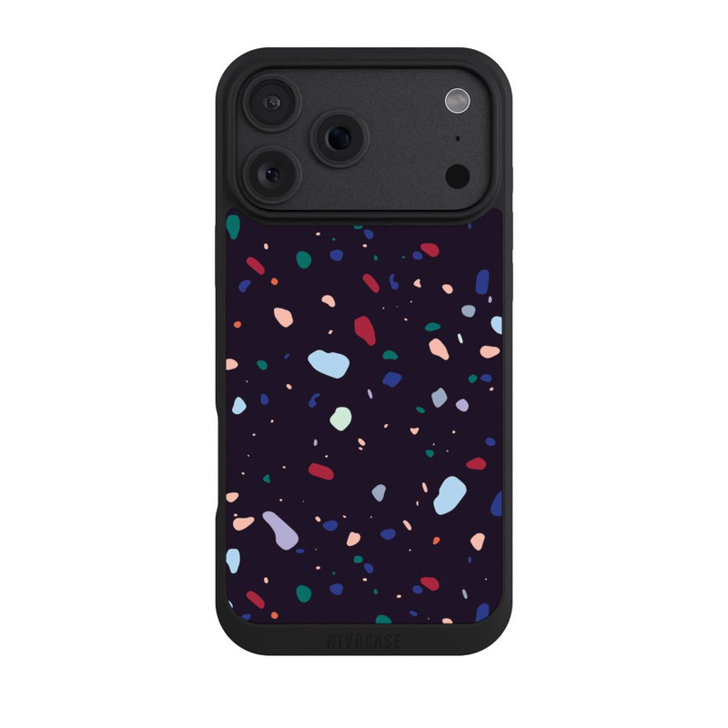iPhone 18 Pro Max NIVOpure Moderner dunkel abgerundeter Terrazzo