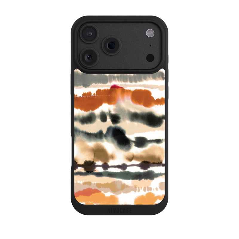 iPhone 18 Pro Max NIVOpure Lignes d'aquarelle nautique douces orange