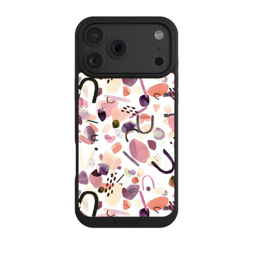 Apple iPhone 18 Pro Max NIVOpure Aquarelle Formes abstraites Mauve