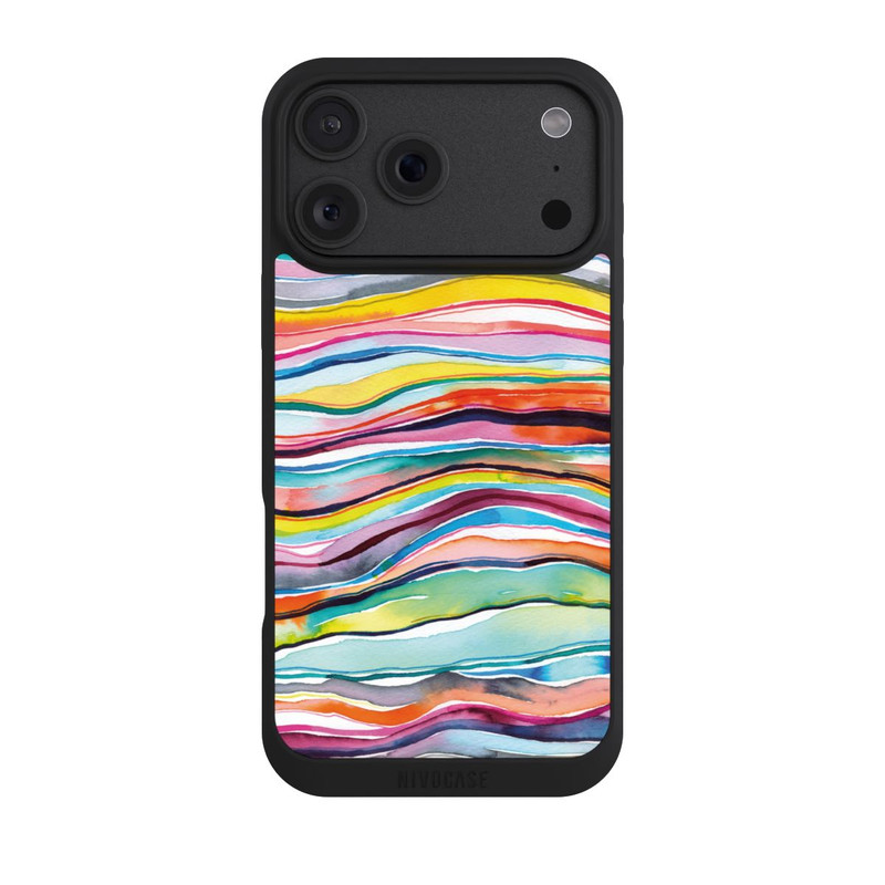 iPhone 18 Pro Max NIVOpure Couches d'agate aquarelle