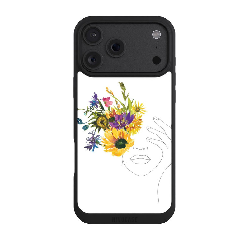 iPhone 18 Pro Max NIVOpure Line Art Tournesols femme