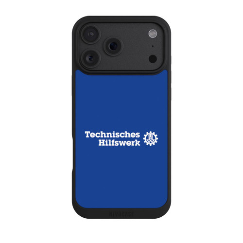 Apple iPhone 18 Pro Max NIVOpure Technisches Hilfswerk Logo Blau