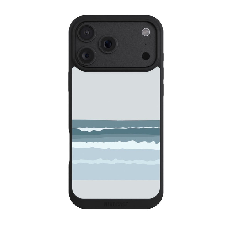 iPhone 18 Pro Max NIVOpure Vagues bleues abstraites