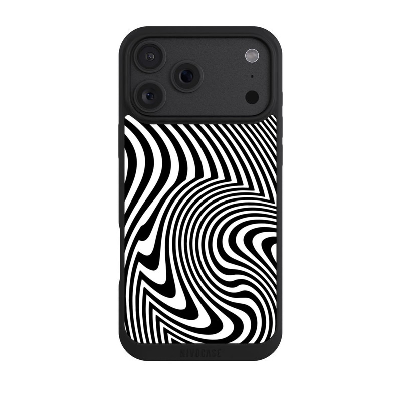 iPhone 18 Pro Max NIVOpure schwarz-weiße Wellen