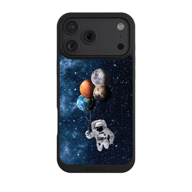 iPhone 18 Pro Max NIVOpure Astronaute avec des Planètes