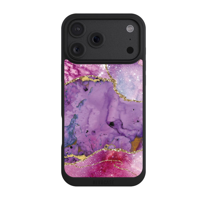 iPhone 18 Pro Max NIVOpure Marbre glamour galaxie violet
