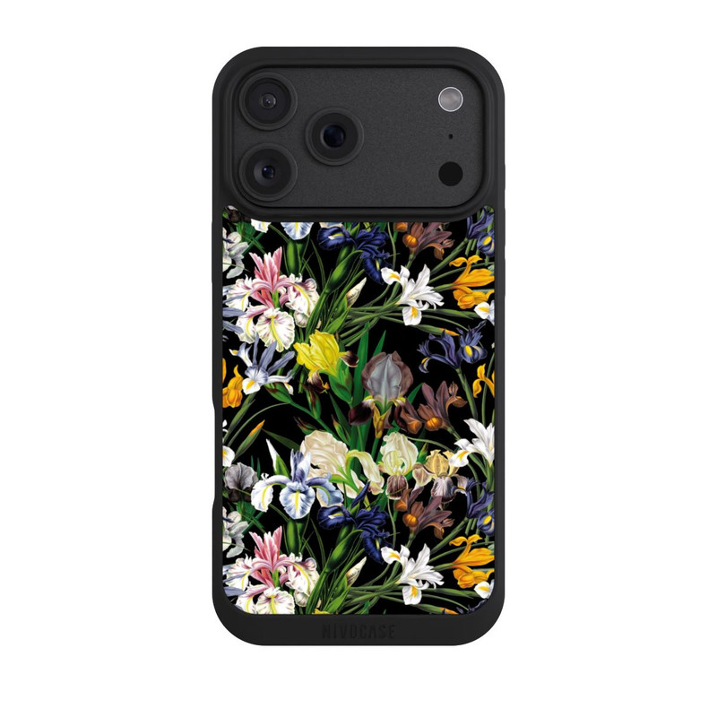 iPhone 18 Pro Max NIVOpure Fond d'écran de fleurs sauvages sombres