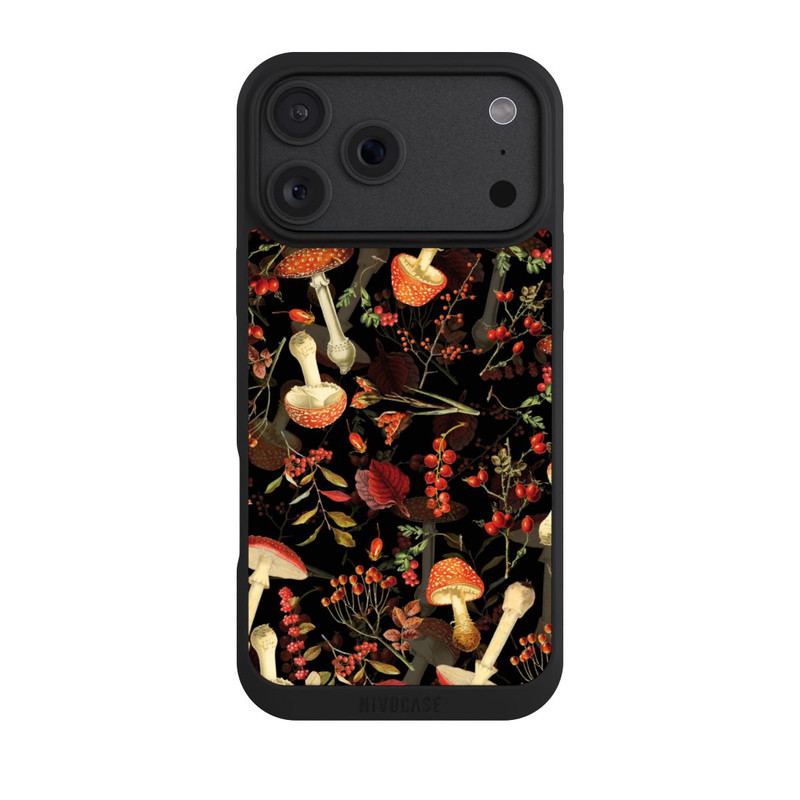 iPhone 18 Pro Max NIVOpure Pilzmuster Schwarz