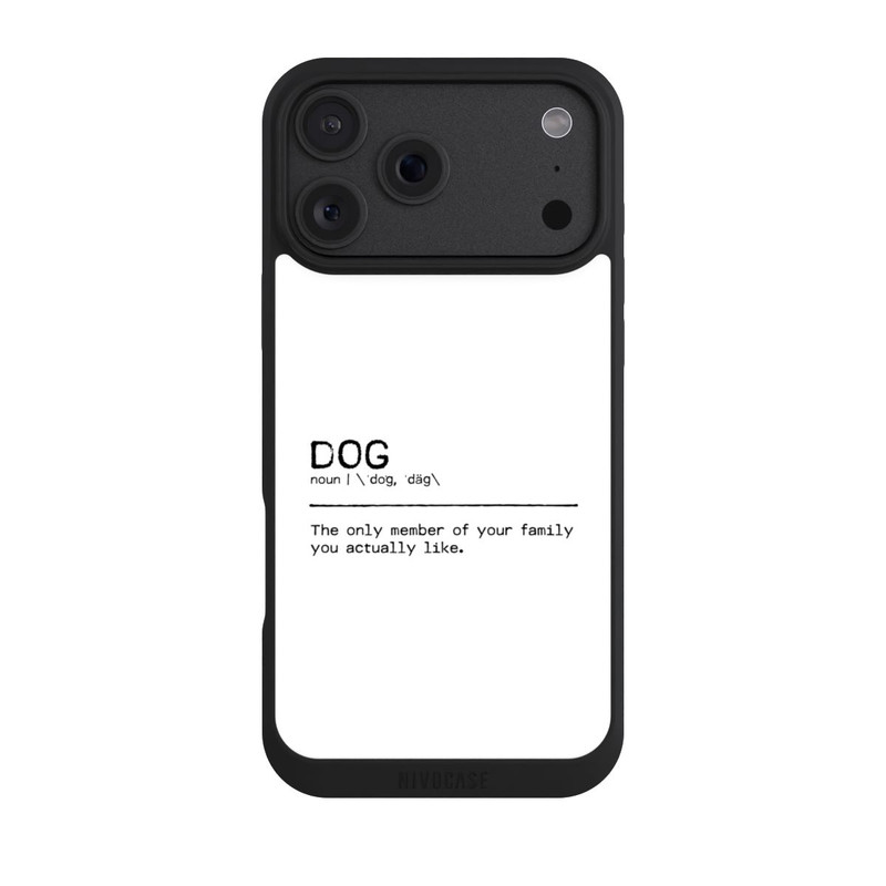 iPhone 18 Pro Max NIVOpure Citation Dog Family (anglais)