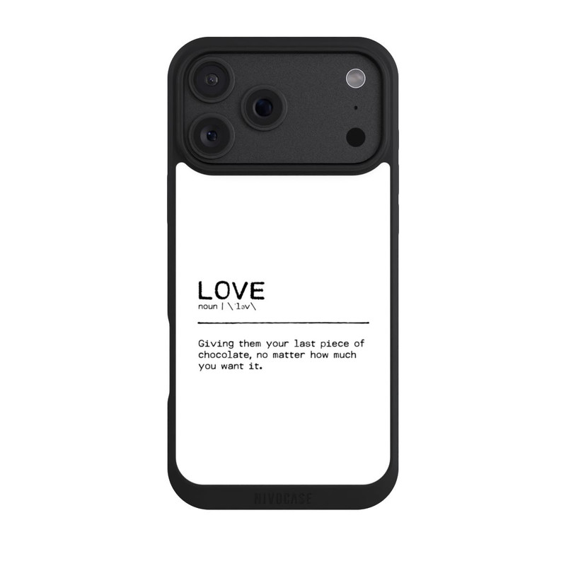 iPhone 18 Pro Max NIVOpure Citation Love Chocolate (anglais)