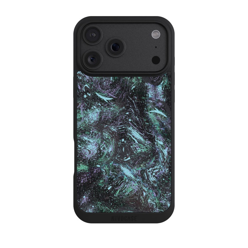 iPhone 18 Pro Max NIVOpure Abstrakt tropfender Staub lila