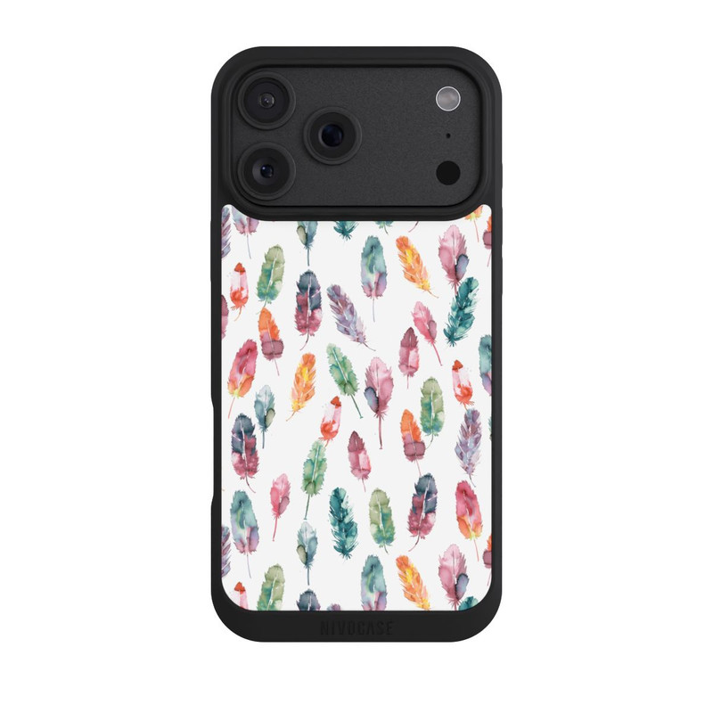 iPhone 18 Pro Max NIVOpure Aquarellfedern Boho