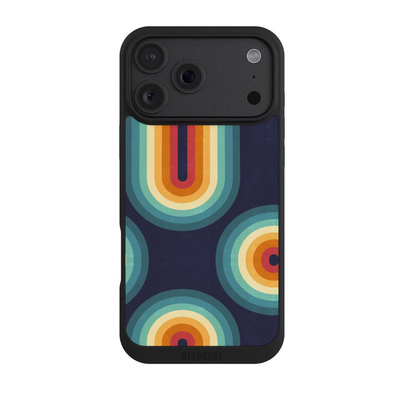 iPhone 18 Pro Max NIVOpure Double Rainbow on Blue