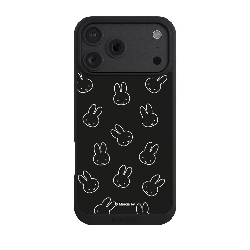 iPhone 18 Pro Max NIVOpure Miffy Pattern Noir