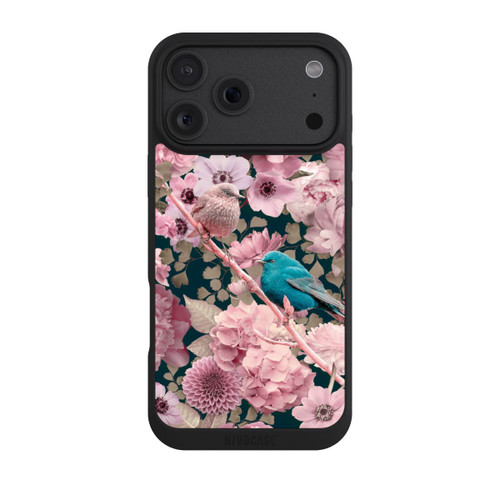 Apple iPhone 18 Pro Max NIVOpure Spatzen im rosa Blumenmuster