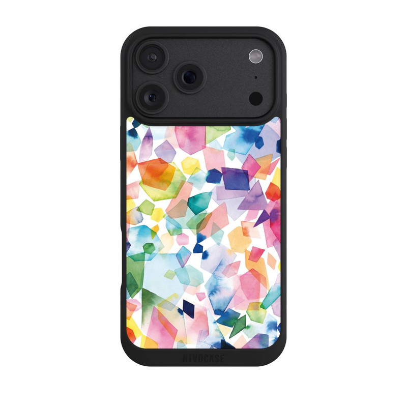iPhone 18 Pro Max NIVOpure Bunte Aquarelledelsteine ​​und Diamanten