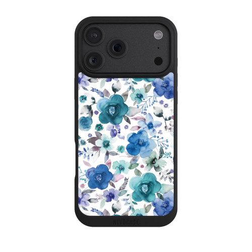 Apple iPhone 18 Pro Max NIVOpure Bouquets de fleurs d'hiver bleu