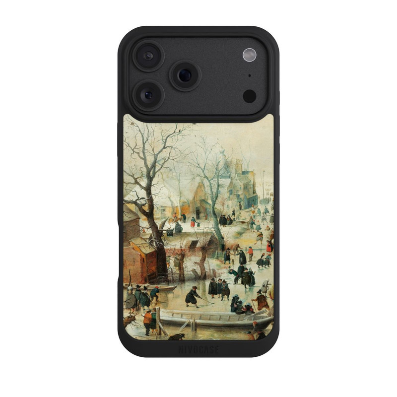 iPhone 18 Pro Max NIVOpure Winter Landscape with Ice Skaters - Hendrick Avercamp