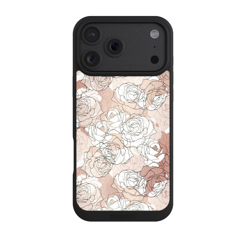 iPhone 18 Pro Max NIVOpure Roses en fleurs Dessin au trait