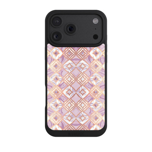 Apple iPhone 18 Pro Max NIVOpure Carreaux de marbre rose-or rhombique