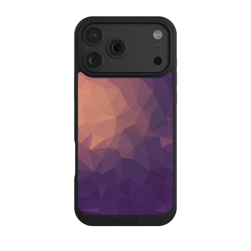 iPhone 18 Pro Max NIVOpure Polygonal Mosaic Rouge/Violet