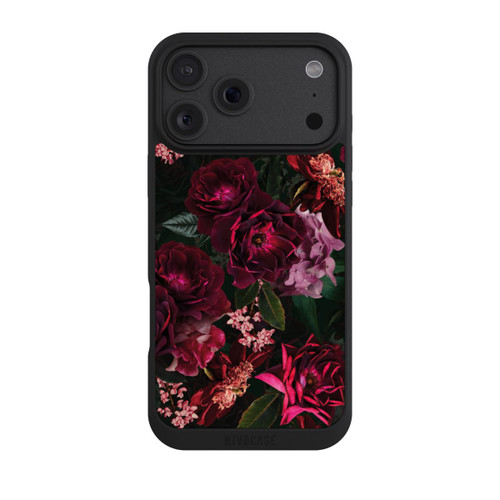 Apple iPhone 18 Pro Max NIVOpure Fleurs rouge foncé et roses