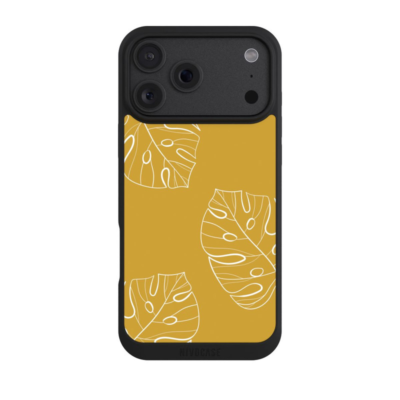 iPhone 18 Pro Max NIVOpure Leaves Mustard Background