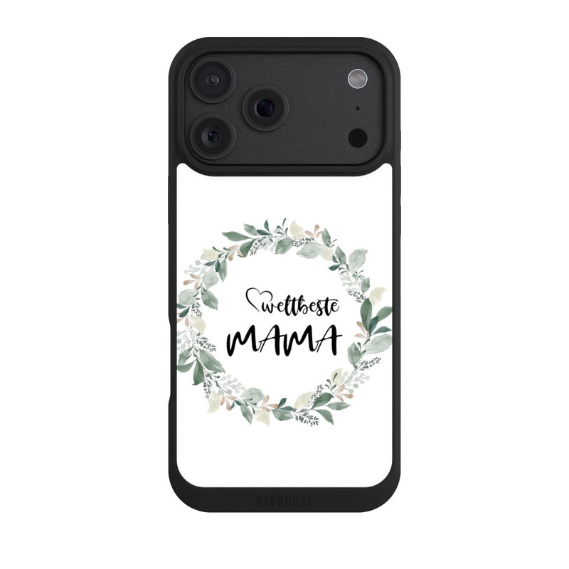 iPhone 18 Pro Max NIVOpure Weltbeste Mama Blumenkranz