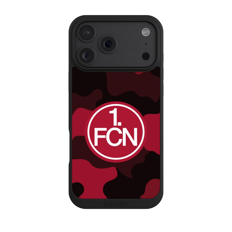 iPhone 18 Pro Max NIVOpure FCN Logo Weiß in Roter Tarnung