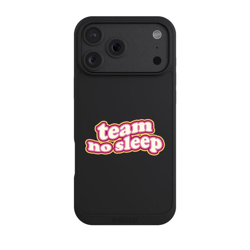 iPhone 18 Pro Max NIVOpure Team No Sleep 70s Transparent