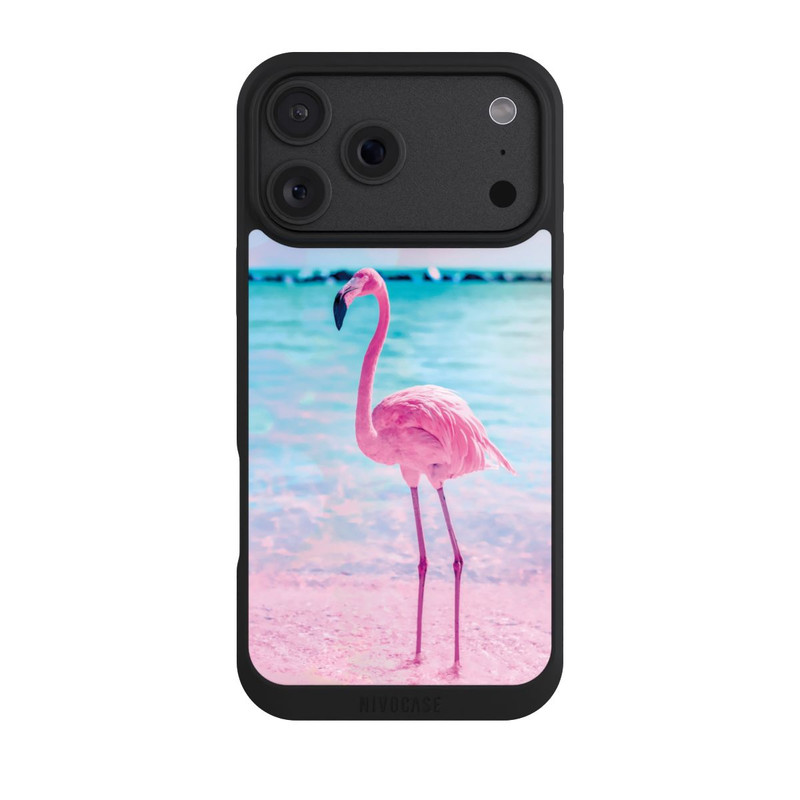 iPhone 18 Pro Max NIVOpure Pink Flamingo on the beach