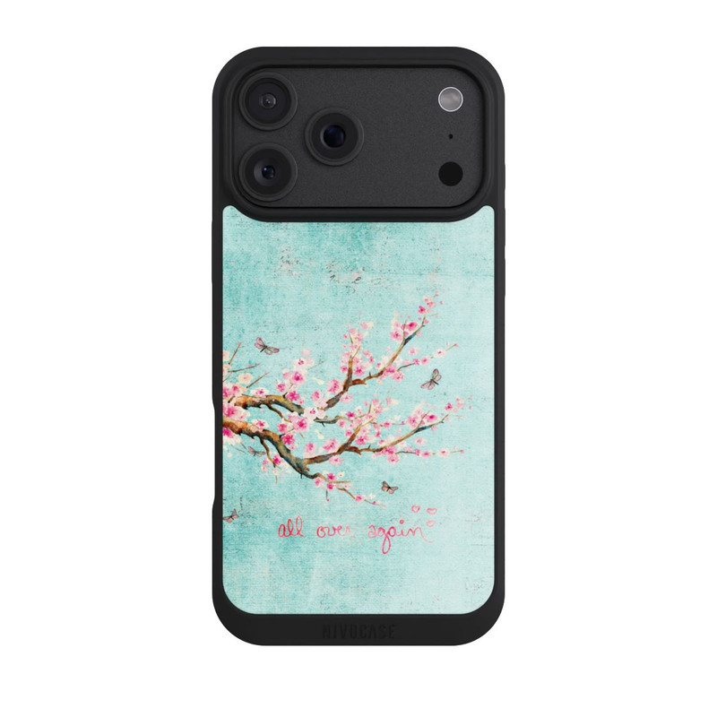 iPhone 18 Pro Max NIVOpure Motif d'arbre en fleurs de cerisier bleu