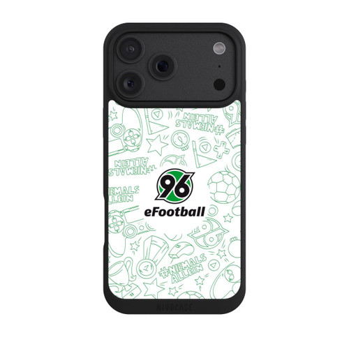 Apple iPhone 18 Pro Max NIVOpure Hannover 96 Football Pattern Design White