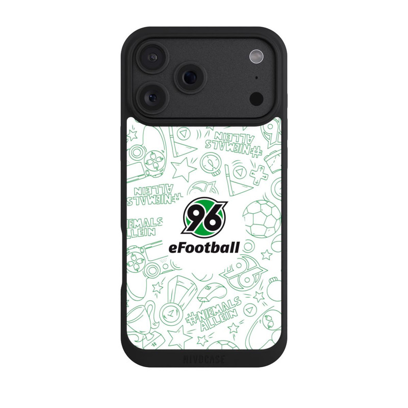 iPhone 18 Pro Max NIVOpure Hannover 96 Football Pattern Design White