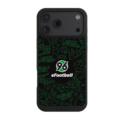Apple iPhone 18 Pro Max NIVOpure Hannover 96 Football Pattern Design Black