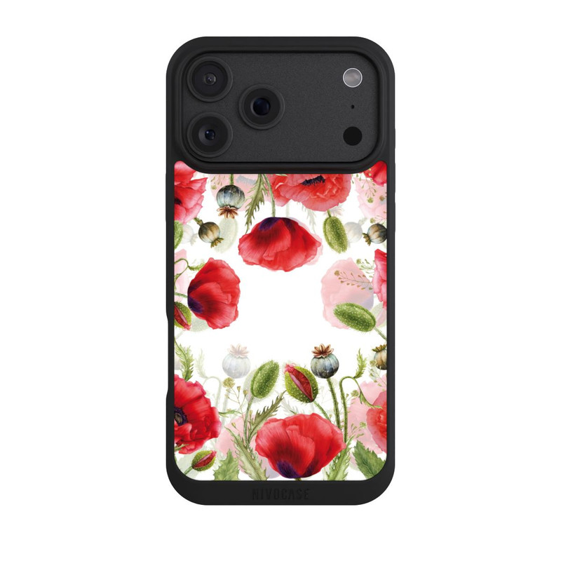 iPhone 18 Pro Max NIVOpure Cadre coquelicots