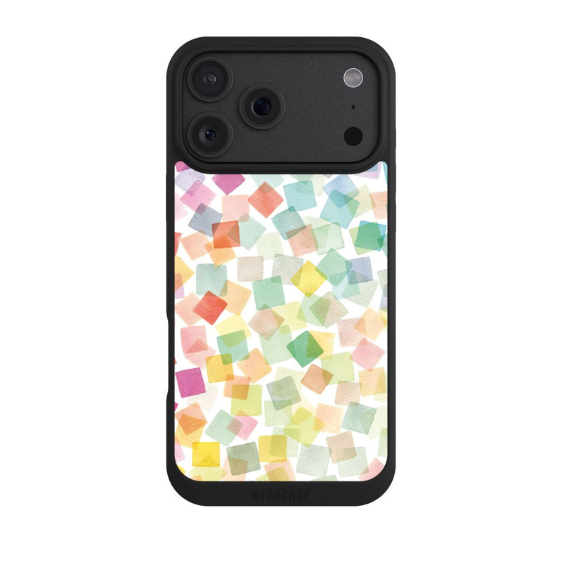 iPhone 18 Pro Max NIVOpure Konfetti geometrische Plaids Regenbogen