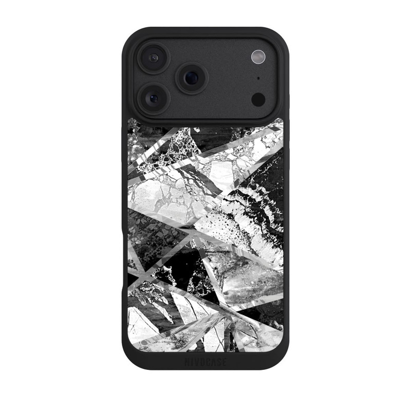 iPhone 18 Pro Max NIVOpure Carreaux de marbre monochrome