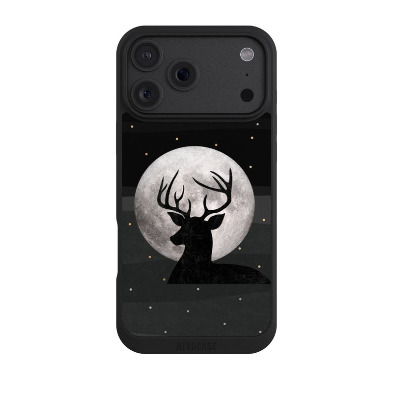 iPhone 18 Pro Max NIVOpure Cerf et lune en argent